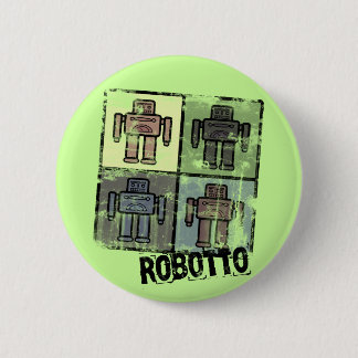 retro robotto Abzeichen Button