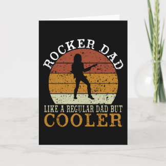 Retro Rock and Roll mit Rocker Vater ist viel Cool Karte