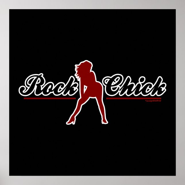 Retro Rock Chick Poster (Vorne)