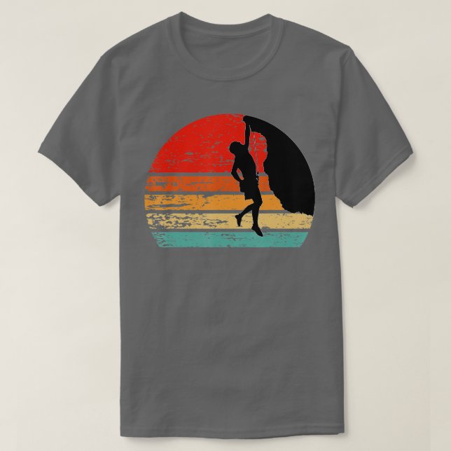 Retro Rock Climber Vintag T-Shirt (Design vorne)