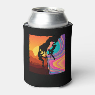 Retro Rock Climbing Wand Klettern Dosenkühler