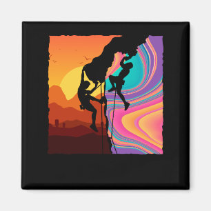 Retro Rock Climbing Wand Klettern Magnet