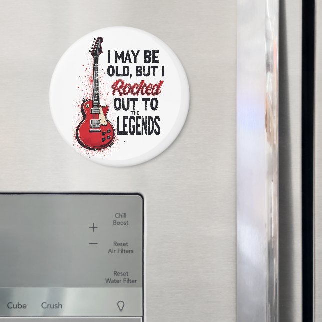 Retro Rock Gitarre Klassische Musik Nostalgie Desi Magnet (In Situ (Kühlschrank))