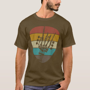 Retro Rock & Roll Skeleton Gitarre Lover Geschenk T-Shirt