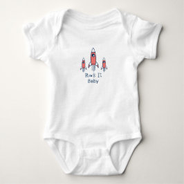 Retro-Rock weiß Baby Strampler