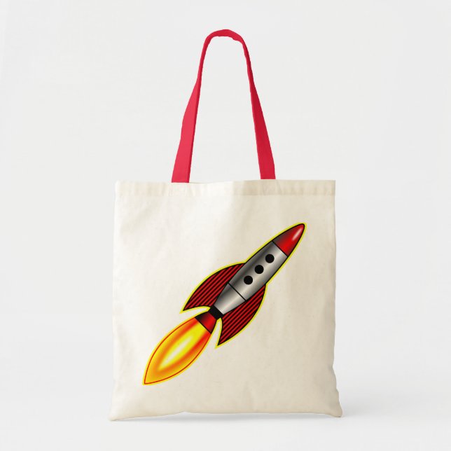 Retro Rocket Tragetasche (Vorne)