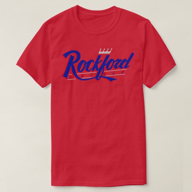 Retro Rockford Royals Baseball 1993 TShirt (Design vorne)