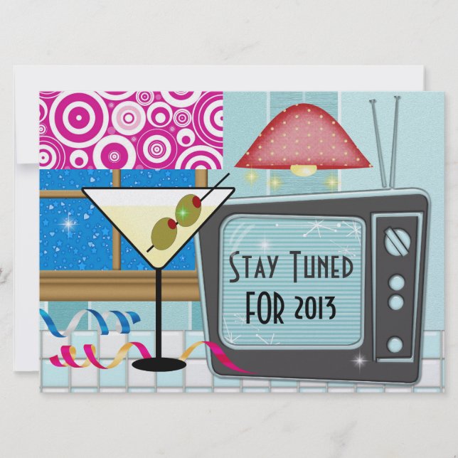 Retro Rockin des neuen Jahres - SRF Einladung (Vorderseite)