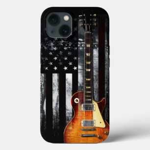 Retro Rock'n'Roll American Flag Guitar Case-Mate iPhone Hülle