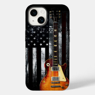 Retro Rock'n'Roll American Flag Guitar Case-Mate iPhone 14 Hülle