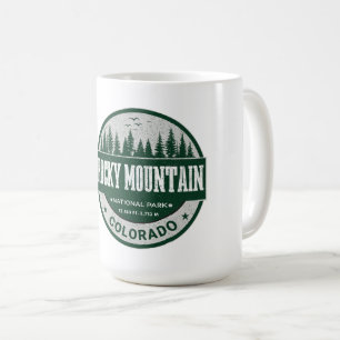 Retro Rocky Mountain National Park Colorado Wander Kaffeetasse
