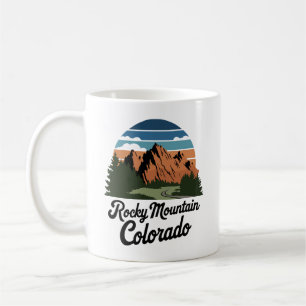 Retro Rocky Mountain Nationalpark Kaffeetasse