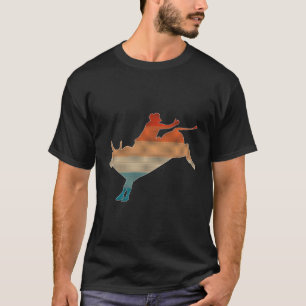 Retro-Rodeo-Cowboy-Stiefel Wilder Westen Reiter Ra T-Shirt