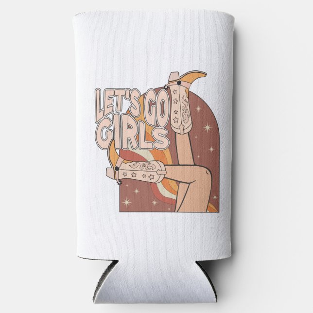 Retro Rodeo Junggeselinnen-Abschied Selters Dosenkühler (Vorderseite)