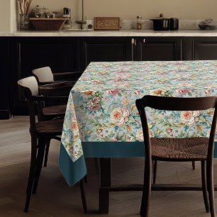 Retro-Rokoko-Tischdecke mit grässlichen Blume Tischdecke