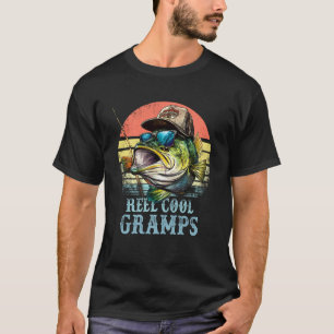 Retro Rolle Cooler Opa Fischer Papa Vatertag T-Shirt