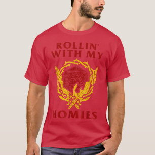 Retro Rollen Mit Meinen Homies Vintage Styles Musi T-Shirt