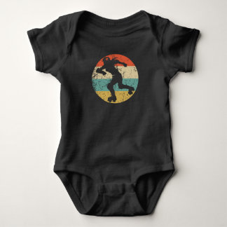Retro Roller Derby Skater Female Athlete Girls Spi Baby Strampler