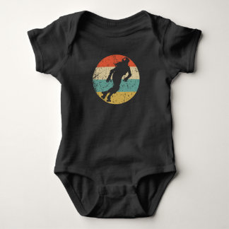 Retro Roller Derby Skater Female Athlete Girls Spi Baby Strampler