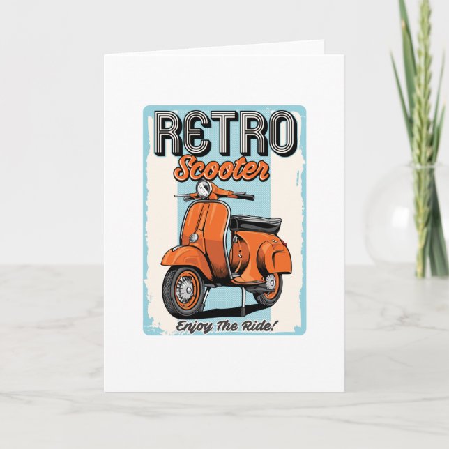Retro-Roller Karte (Vorderseite)