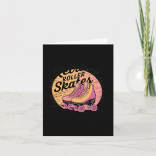 Retro-Roller-Skate - 80er Vibes Sticker1 Karte