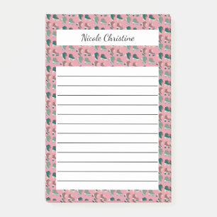 Retro Rollerskates Green Pink CUSTOM Notepad Post-it Klebezettel