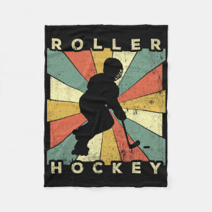 Retro Rollhockey Sport Vintage  Fleecedecke