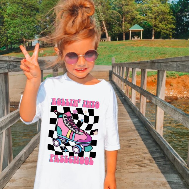 Retro Rollin' in die Vorschule T-Shirt (Von Creator hochgeladen)