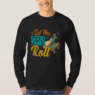 Retro-Rollschuhe 80er Derby Rollschuhlaufen für T T-Shirt