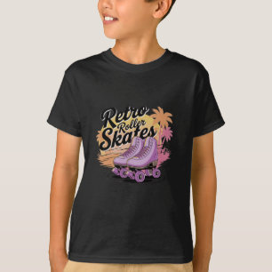 Retro-Rollschuhe - 80er Vibes Aufkleber8  T-Shirt