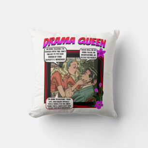 Retro Romance - Drama Queen - Throw Kissen