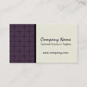 Retro Romance Gemustert Business Card, Eggplant Visitenkarte