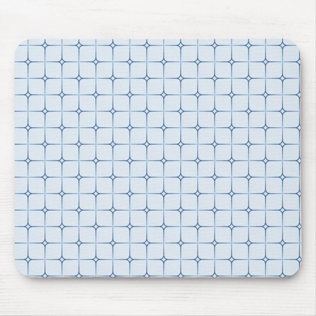 Retro Romance Mousepad, blau Mousepad (Vorne)