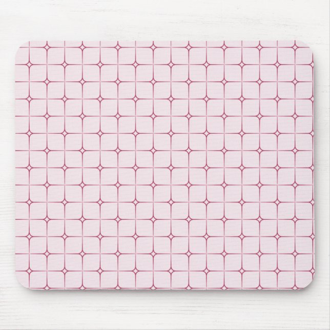 Retro Romance Mousepad, rosa Mousepad (Vorne)