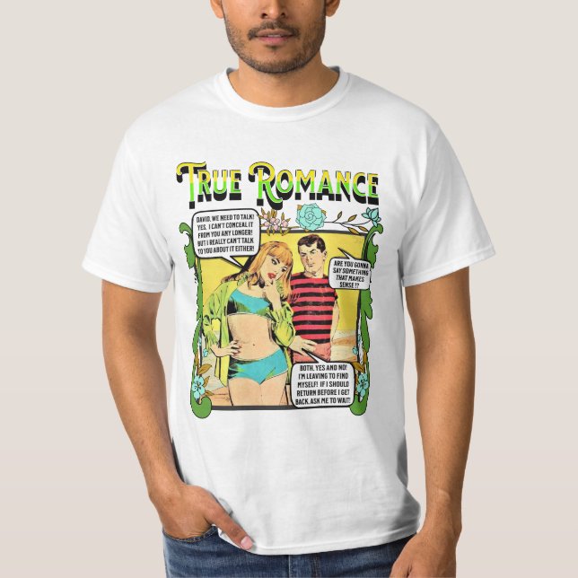 Retro Romance - True Romance - Men's T - Shirt (Vorderseite)