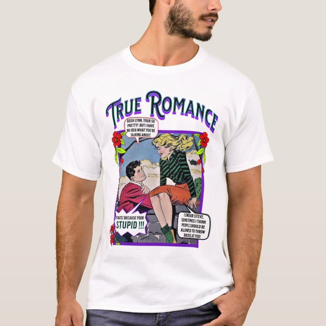 Retro Romance - True Romance - Men's T - Shirt (Vorderseite)