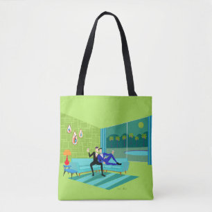 Retro Romantic Gay Couple Toop Bag