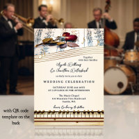 Retro romantische klassische Musik-Rosen-Hochzeit