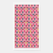 Retro-Rosa-, Blau- und Rotweinmuster