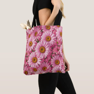Retro-Rosa-Blumen-Daisy-Muster