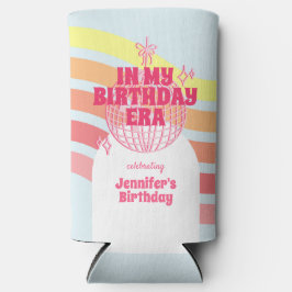 Retro Rosa Disco Ball in meinem Party Selters Dosenkühler