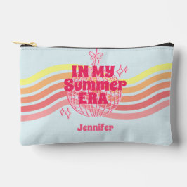 Retro Rosa Disco Ball in meiner Sommerzeit Zubehörtasche