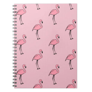 Retro-Rosa-Flamingo-Büro-Schulnotizbuch-Geschenk Notizblock