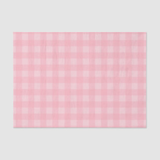 Retro rosa Gingham-karierter Muster-Hintergrund Seidenpapier