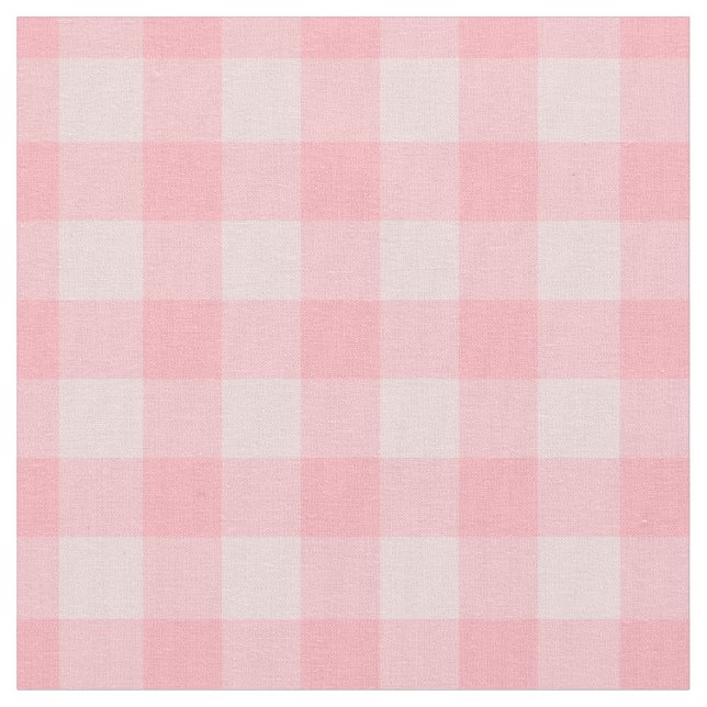 Retro rosa Gingham-karierter Muster-Hintergrund Stoff (Nahaufnahme)