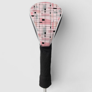 Retro rosa Gitter-und Golf Headcover