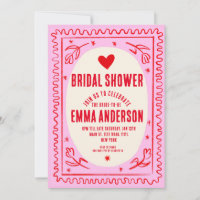 Retro-Rosa-Handschrift-Brautparty