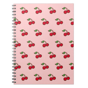 Retro-Rosa-Kirsch-Schulheft-Journal-Geschenk Notizblock