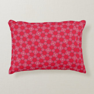 Retro-Rosa-Klee-Akzentschoner Dekokissen