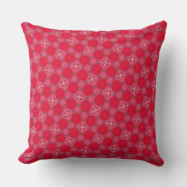 Retro-Rosa-Klee-Wurfkissen Kissen